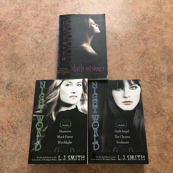 l.j. smith book bundle night world dark visions - Picture 1 of 8
